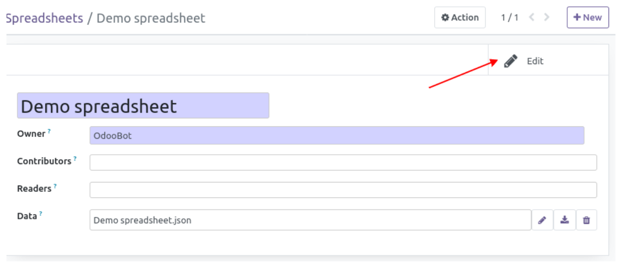 Spreadsheet OCA