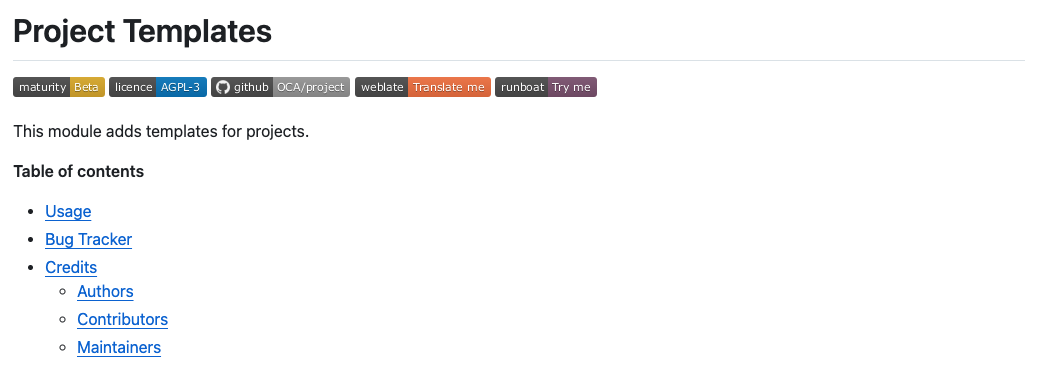 Project Template