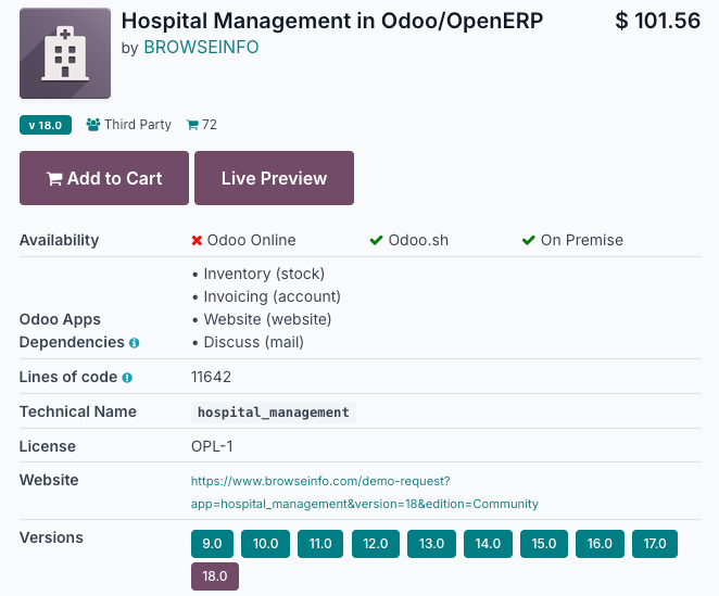 Hospital Management in Odoo/OpenERP