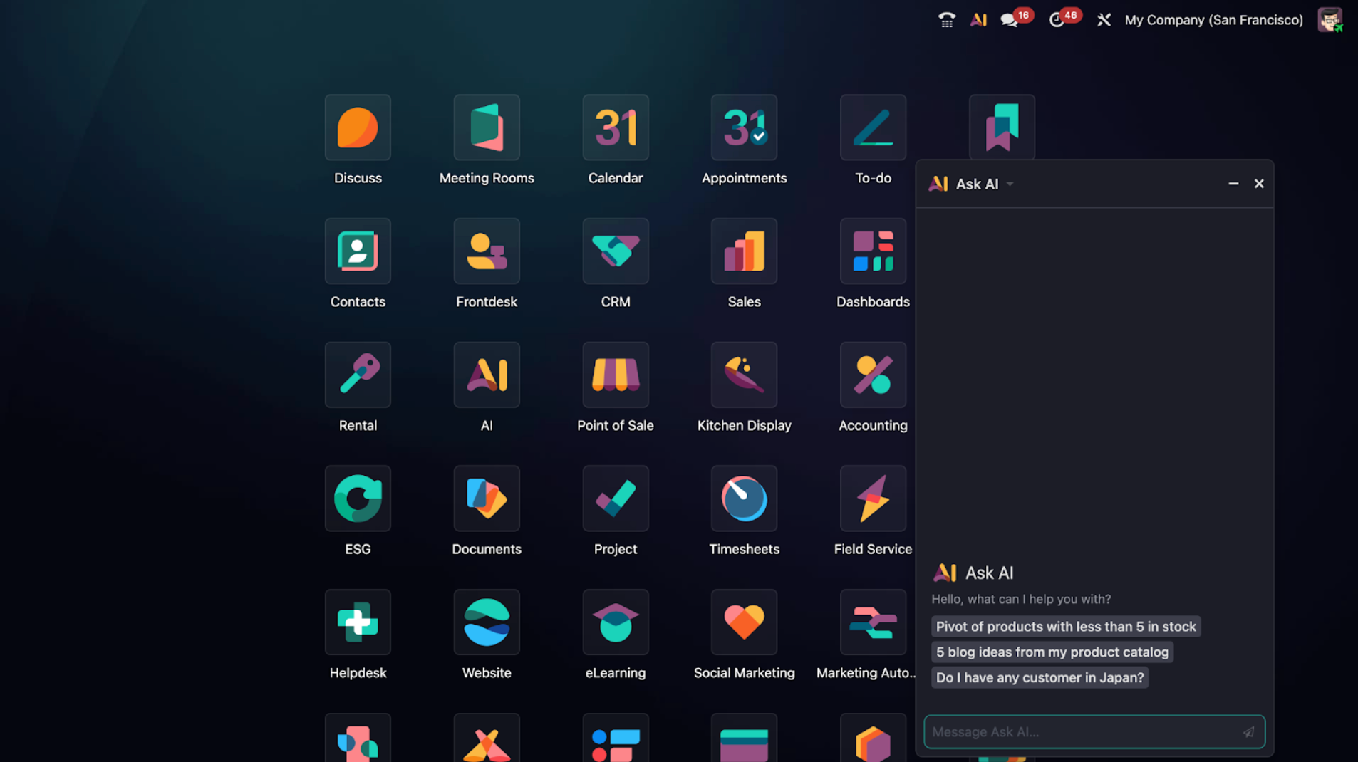 odoo 19 AI Assistant